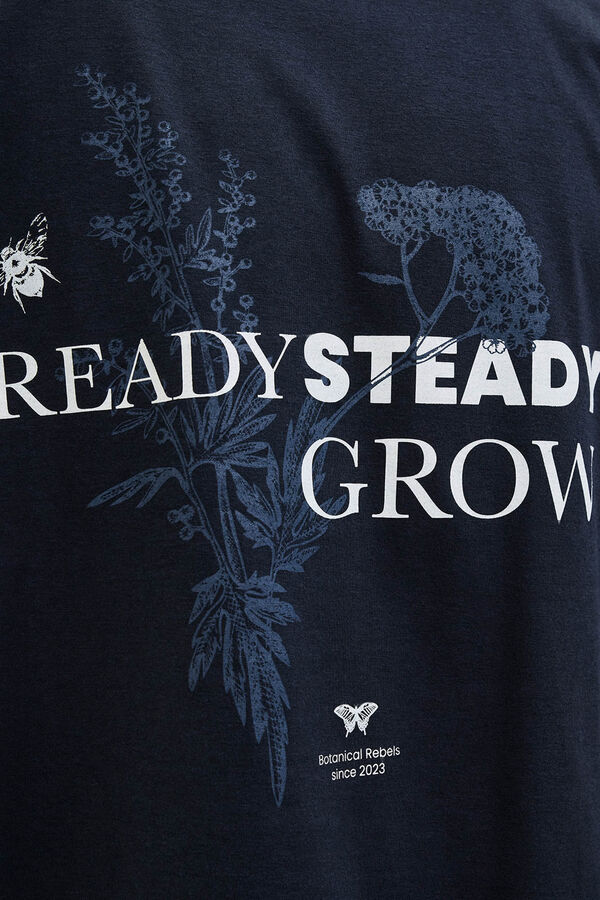 JJ REBEL Camiseta back print azul