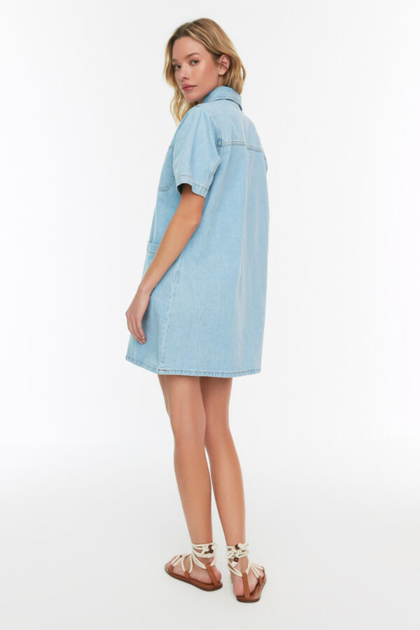Trendyol Mini shirt dress blue