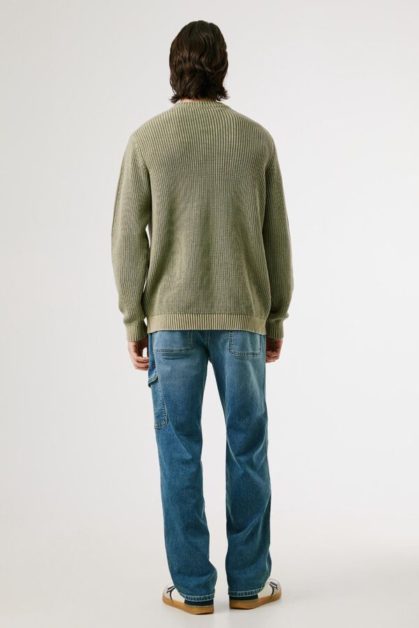 Pepe Jeans Su&eacute;ter de gola redonda com ajuste regular verde