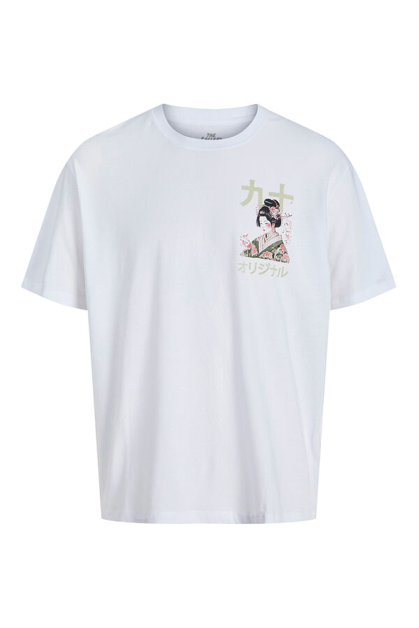 Jack & Jones Camiseta back print blanco