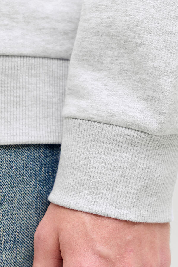 Jack & Jones Sudadera cuello redondo felpa blanco
