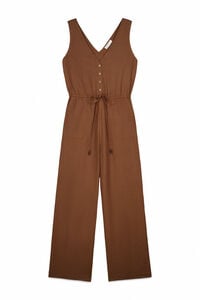 Springfield Printed sleeveless jumpsuit