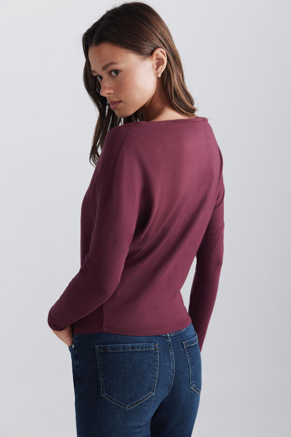Springfield Boat neck T-shirt red