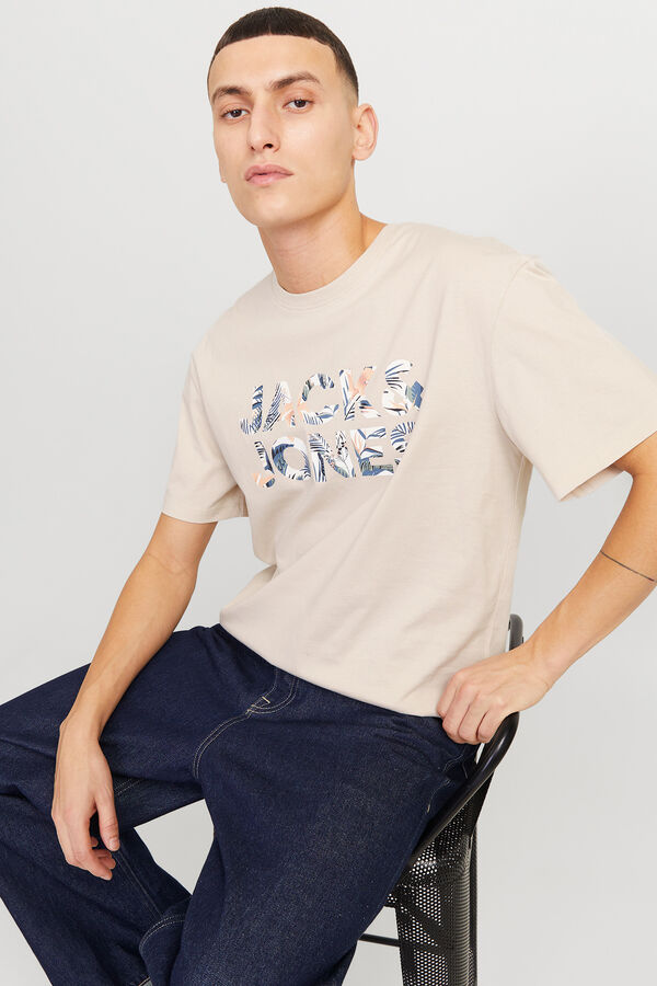 Jack & Jones Camiseta relaxed fit gris