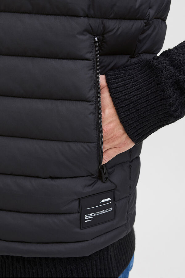 JJ REBEL Lightweight puffer gilet black