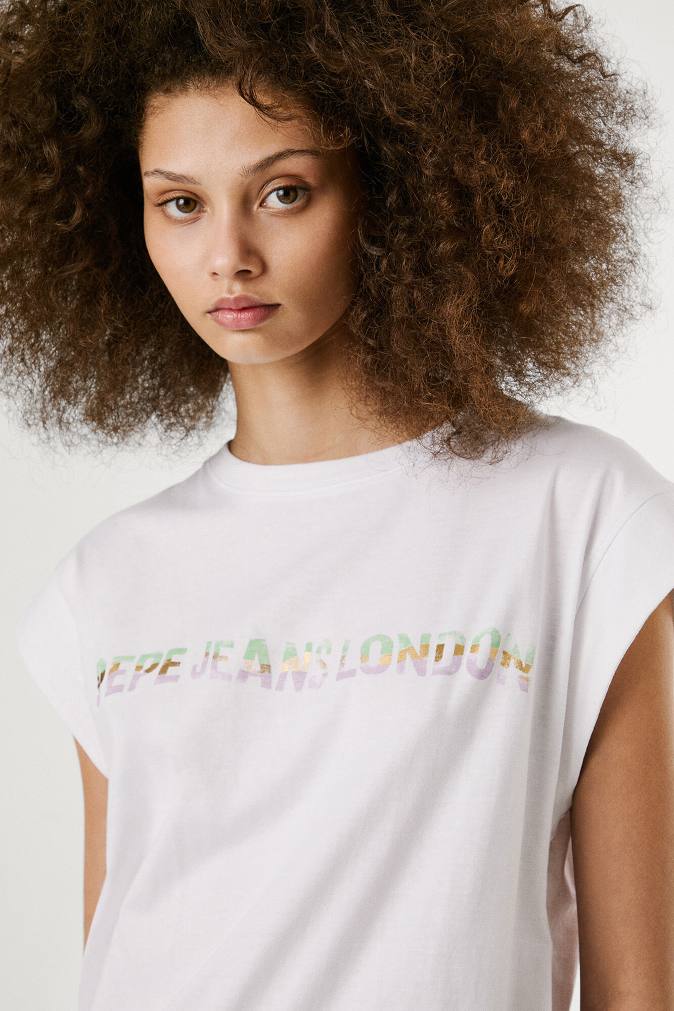 Pepe Jeans Camiseta manga corta con logo recto frontal