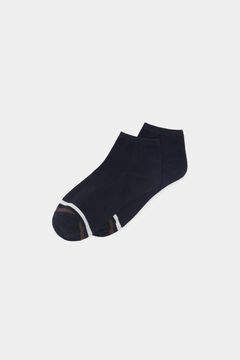 Springfield Ribbed ankle socks blue