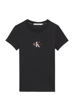 Springfield T-shirt de manga curta com logo preto