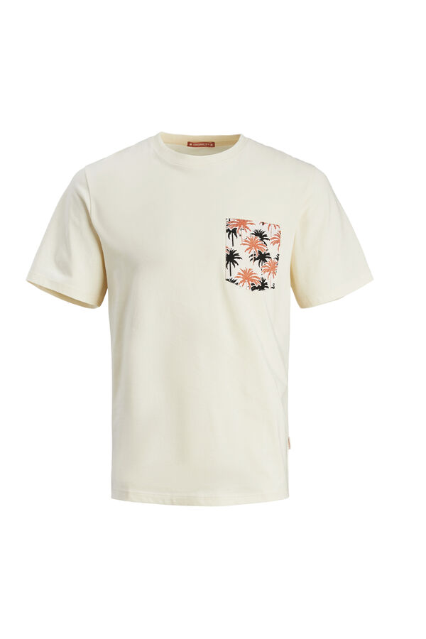 Springfield T-shirt bolso estampado branco