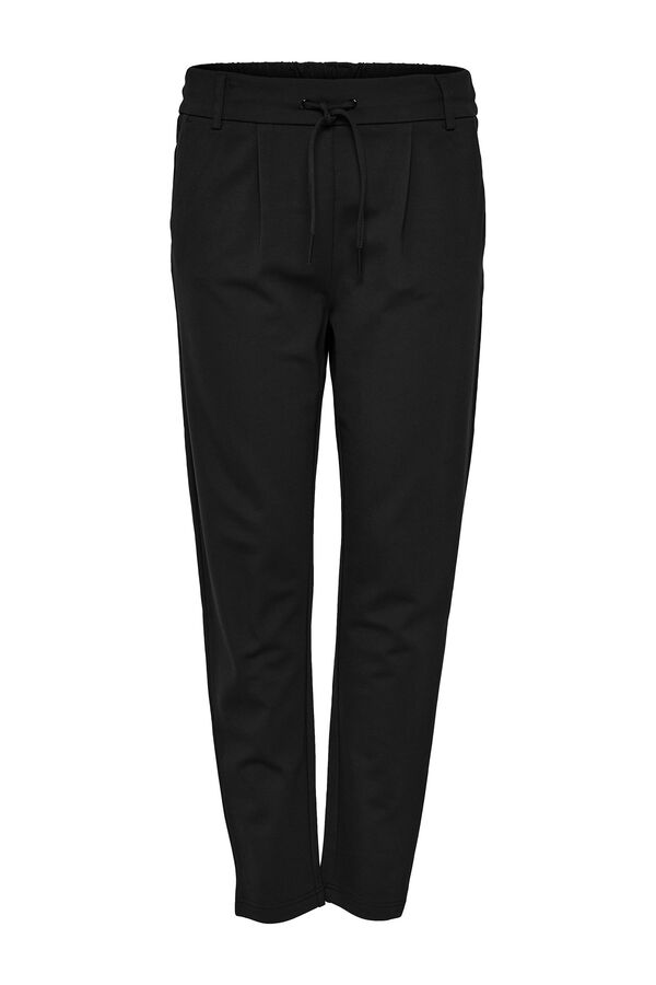 Springfield Classic-cut fluid trousers black