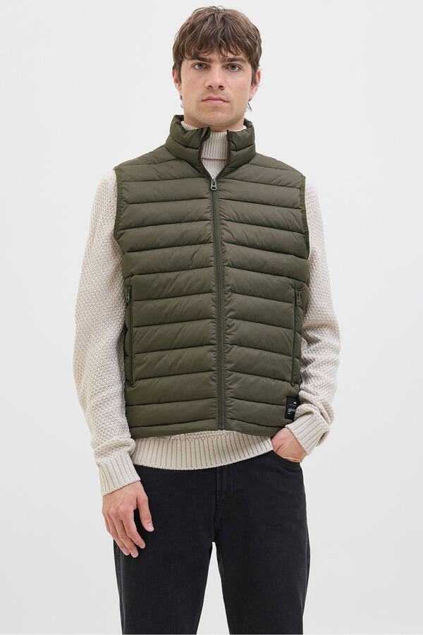 JJ REBEL Chaleco acolchado ligero verde