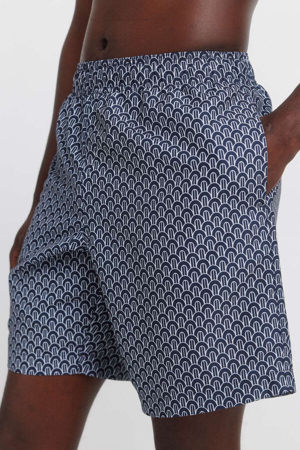 Springfield Geometric print swimwear blue