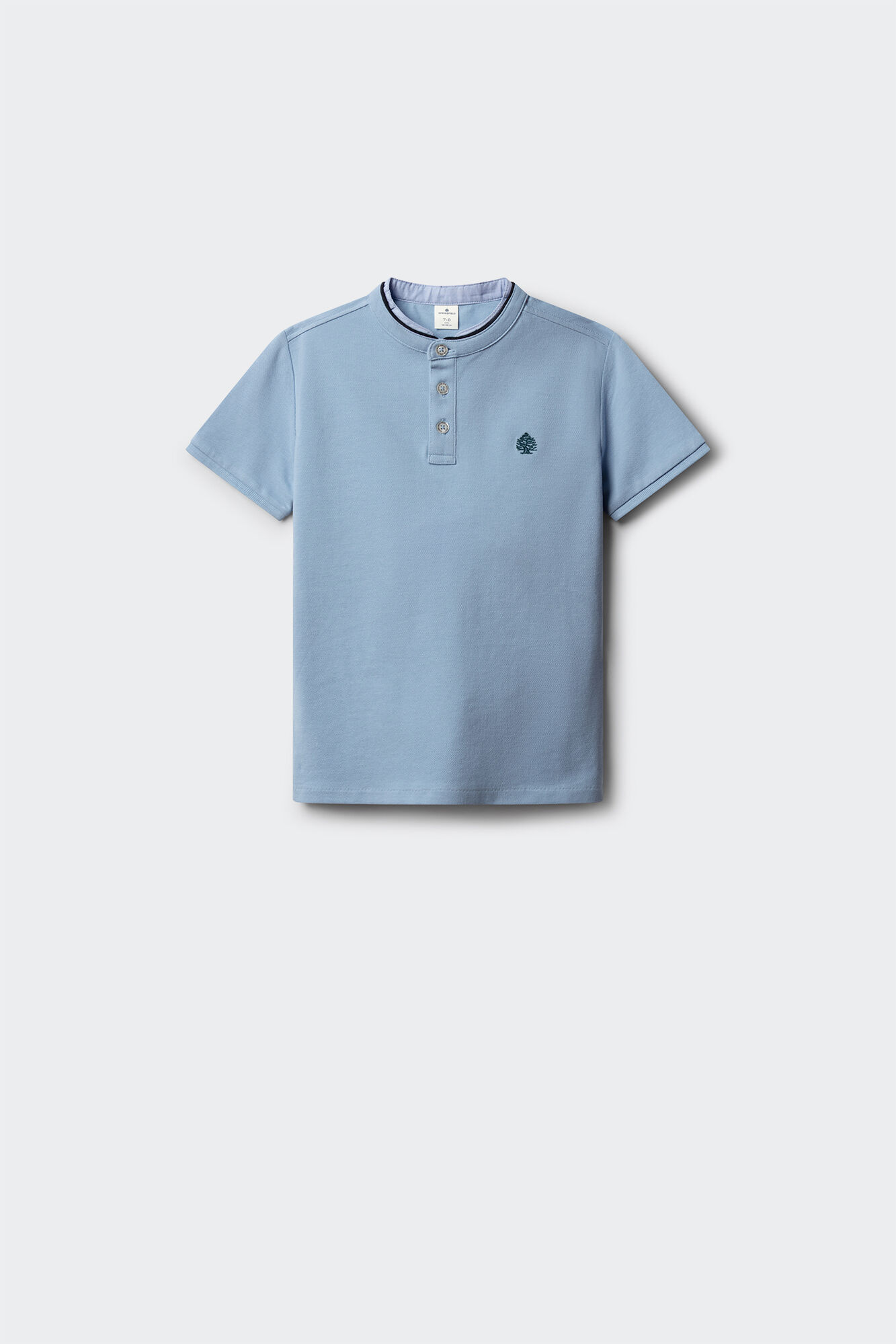 Springfield Kids Polo gola mao em chambray menino