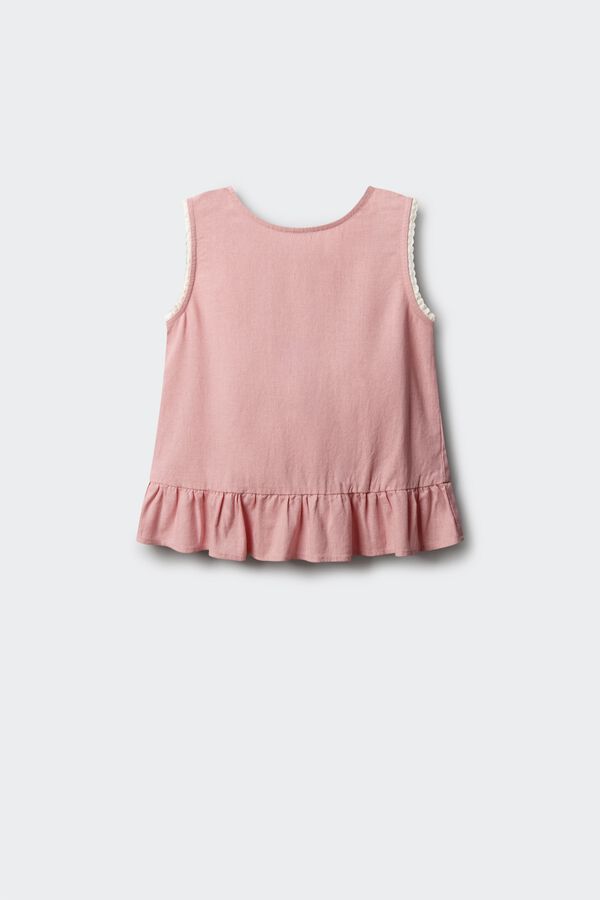 Springfield Kids Top od lana sa ma&scaron;nama za devojčice Roze