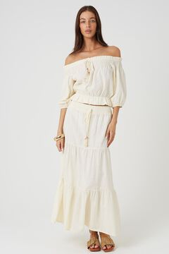 Brave Soul Falda larga anudada en cintura