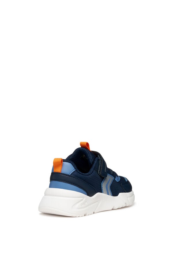 Geox Leather‑effect trainers blue