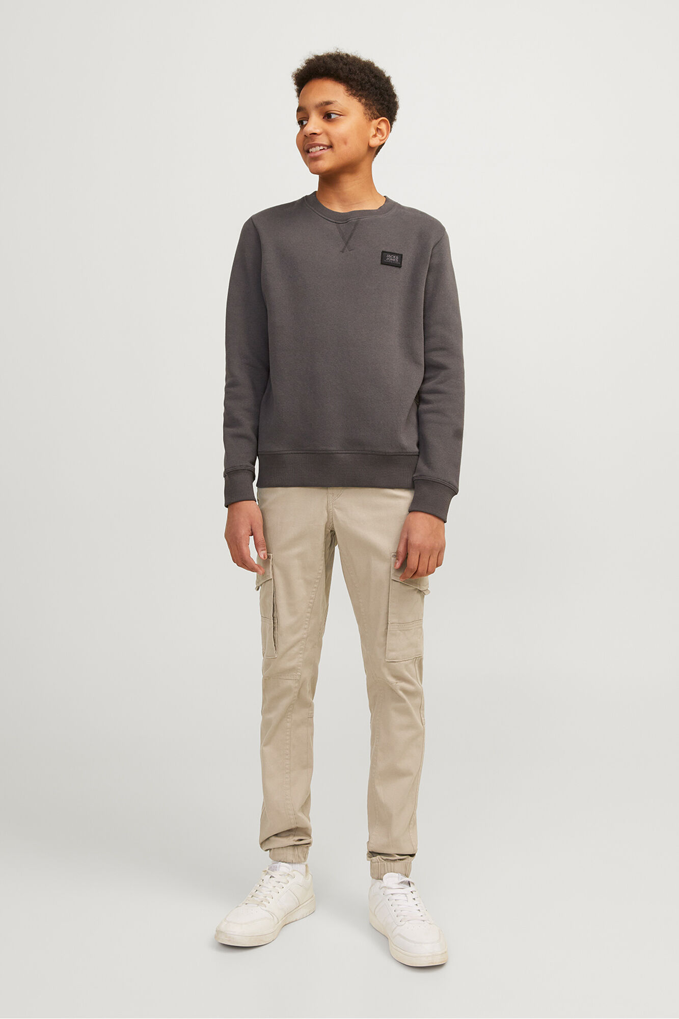 Jack & Jones Junior Pantal&oacute;n cargo slim