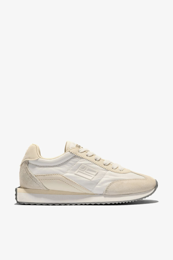 D. Franklin Zapatillas retro nylon con cord&oacute;n blanco