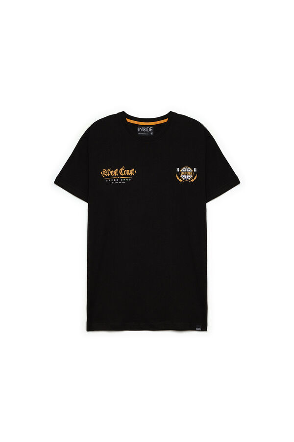 Springfield T-shirt estampado Racing preto