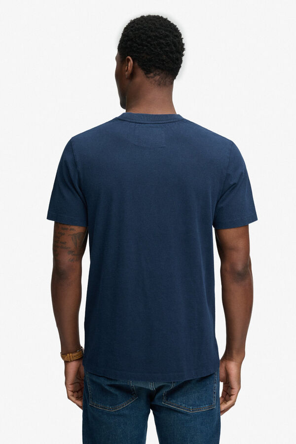 Superdry University graphic short-sleeved T-shirt blue