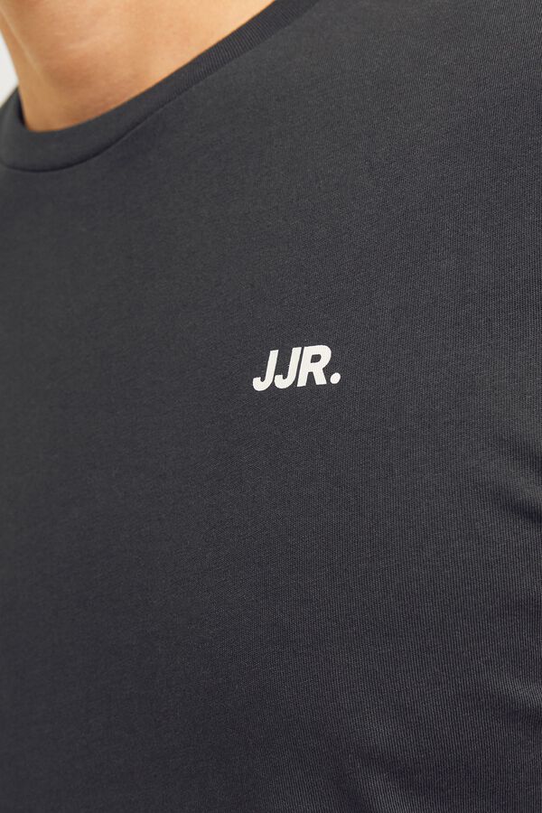 JJ REBEL Kurzarm-T-Shirt Regular Schwarz