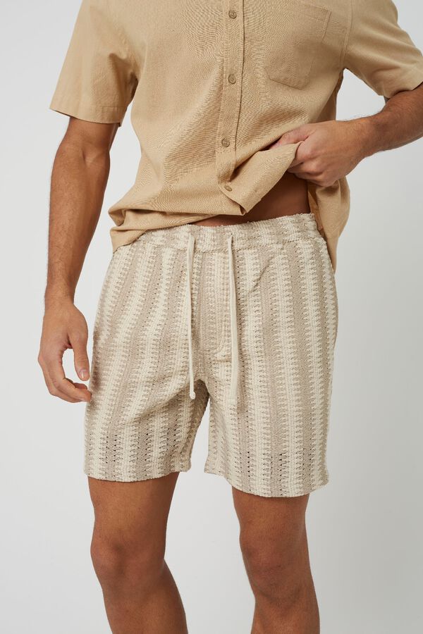 Brave Soul Short cord&oacute;n ajustable beige