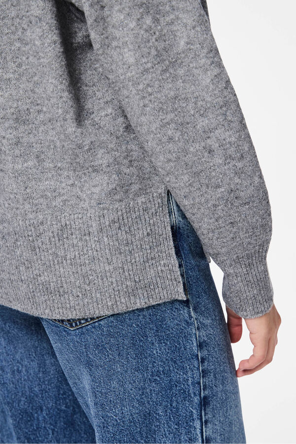 Pieces Jersey básico vuelto gris