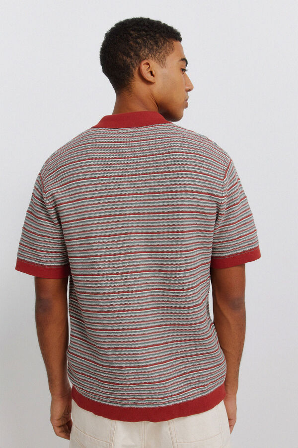 Springfield Short sleeve link structure cardigan red