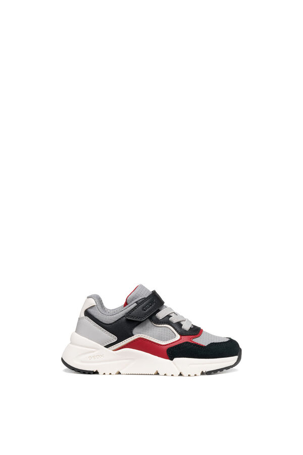 Geox Faux leather trainers grey