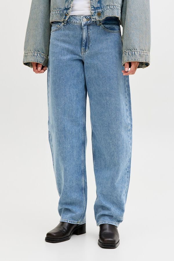 Jack & Jones Barrel jeans mid-rise blue