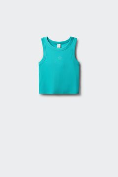 Springfield Kids Top rib bordado estrella ni&ntilde;a