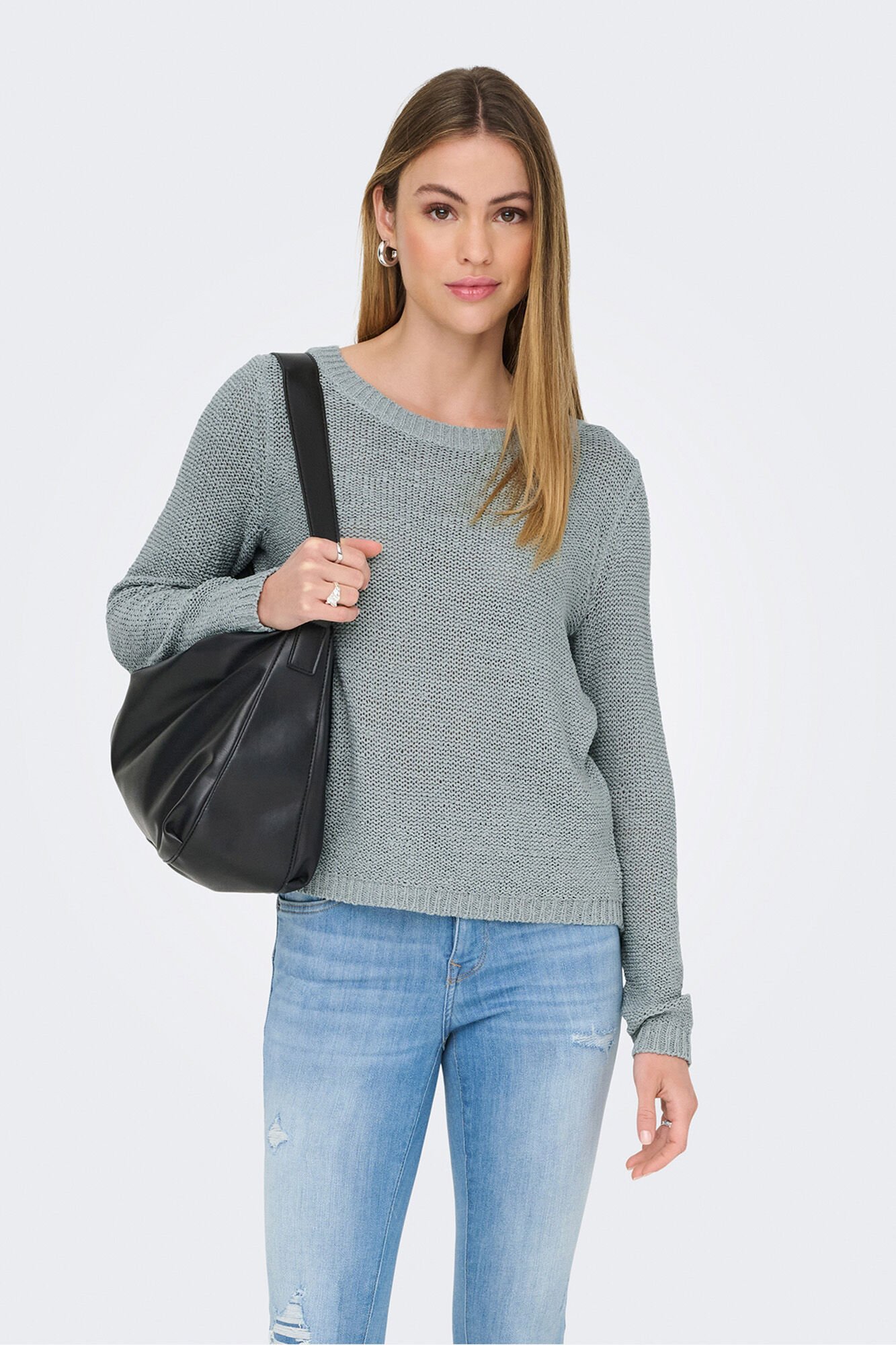 Only Jersey de cuello redondo