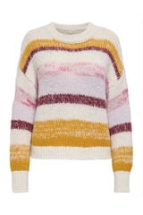 Only Streifen Pullover Grau