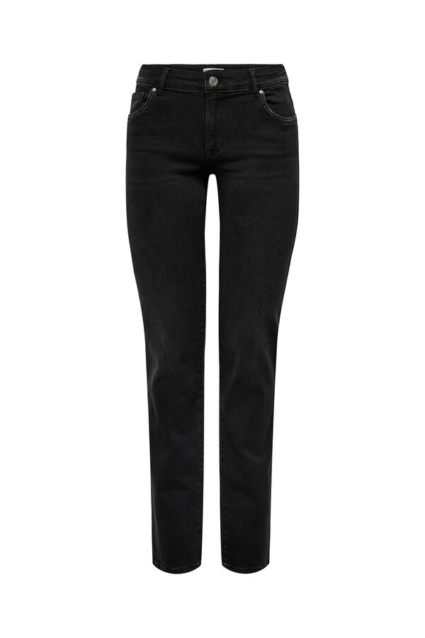Springfield Jeans Straight con cinco bolsillos negro