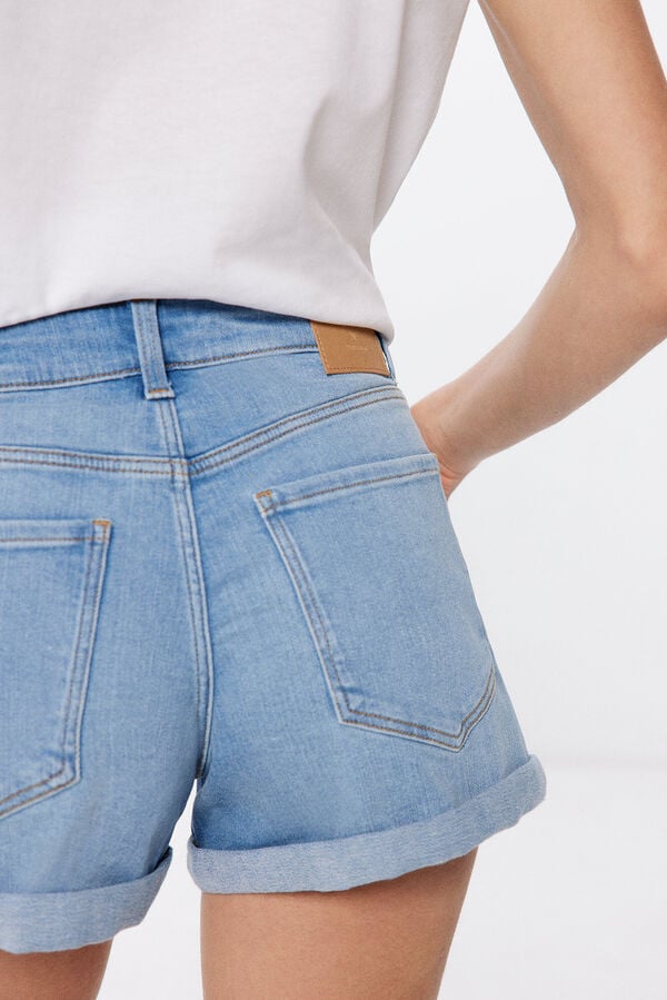 Springfield Short jean basique bleu