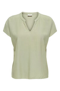 JDY Blusa manga corta lino