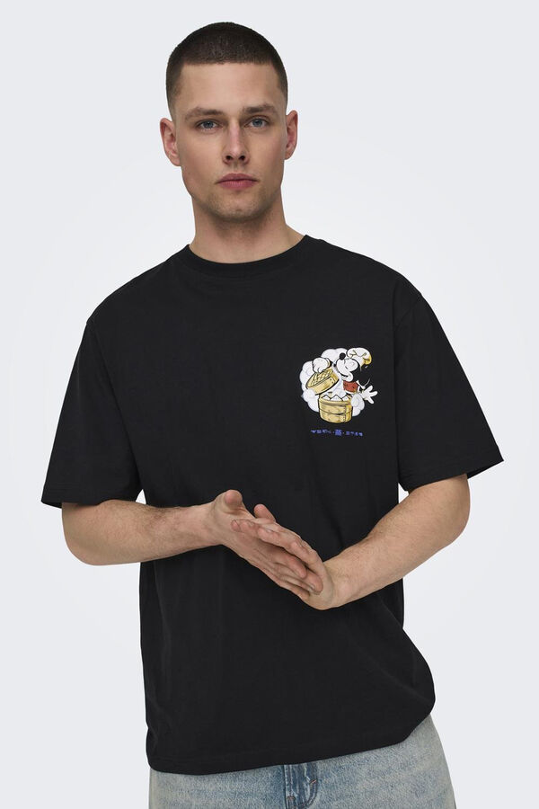 Springfield T-Shirt Disney Mickey schwarz