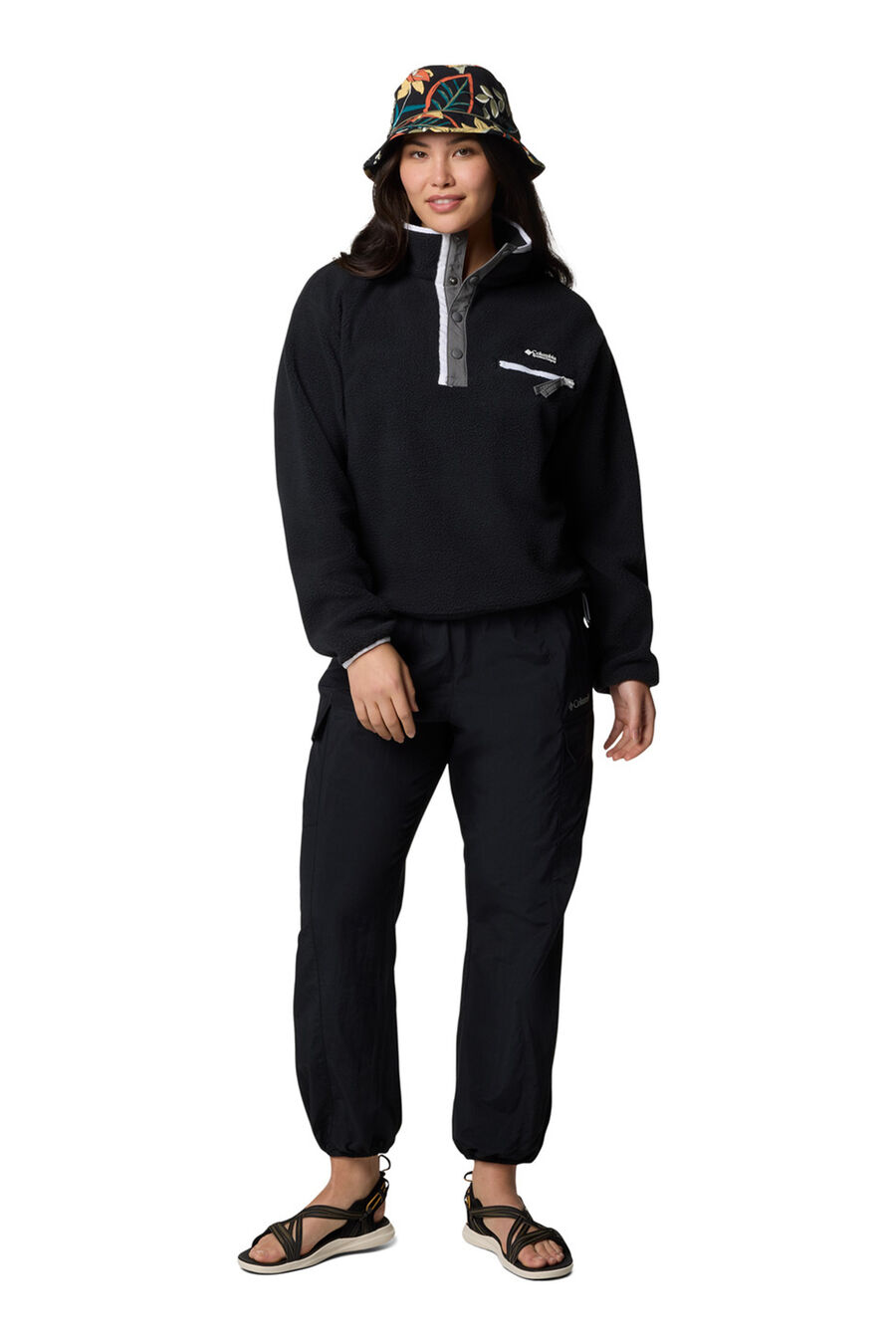 Forro polar sherpa corto con cierre medio Helvetia™ II para mujer