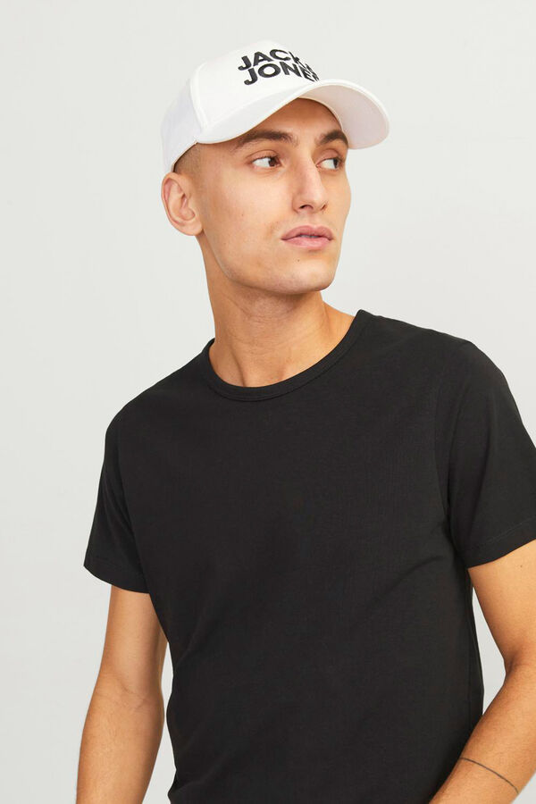 Jack & Jones Gorra logo XL blanco