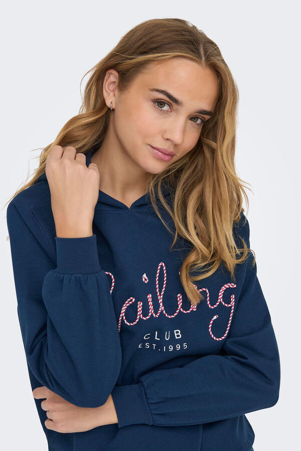 Springfield Sweatshirt with hood tamno plava