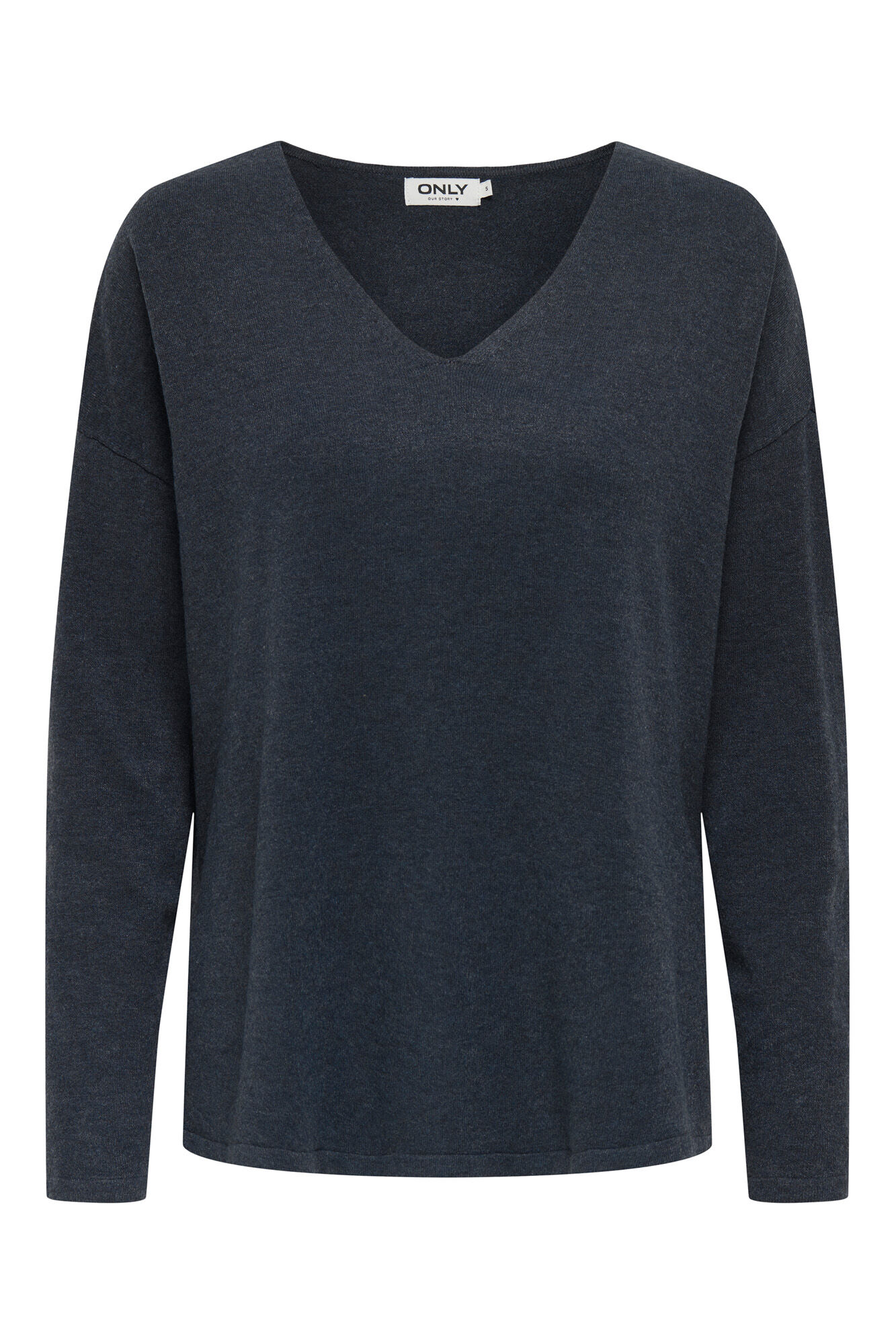 Only Oversize- Pullover mit V-Ausschnitt, spitz zulaufend Ausschnitt