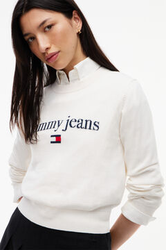 Tommy Jeans Jersey de cuello redondo logo