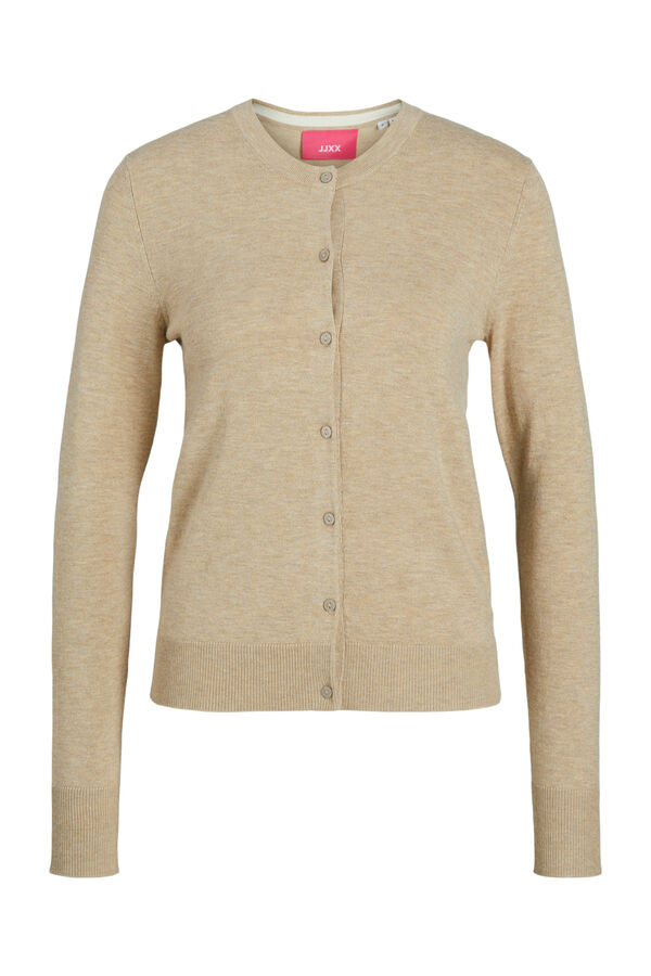 Jack & Jones Cardigan de malha fina simples bege