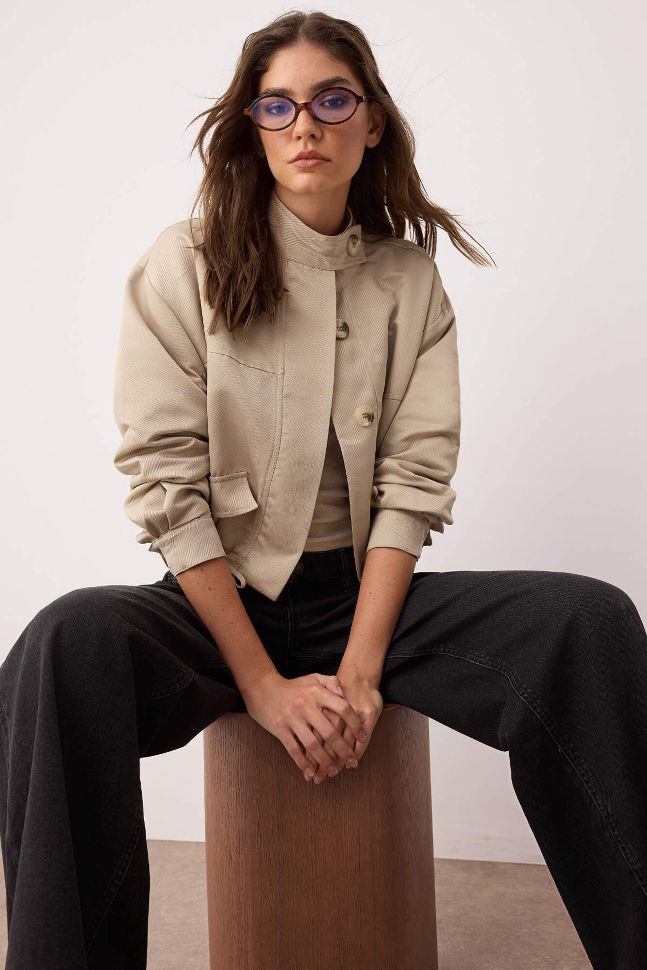 Trendyol Chaqueta fina regular