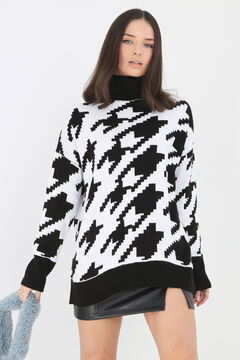 Springfield High neck knit jumper black