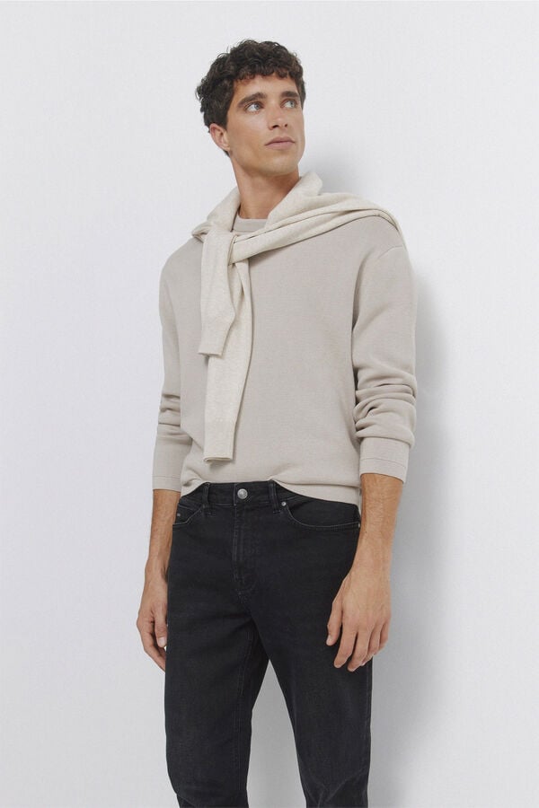 Springfield Jeans preto lavado skinny fit preto