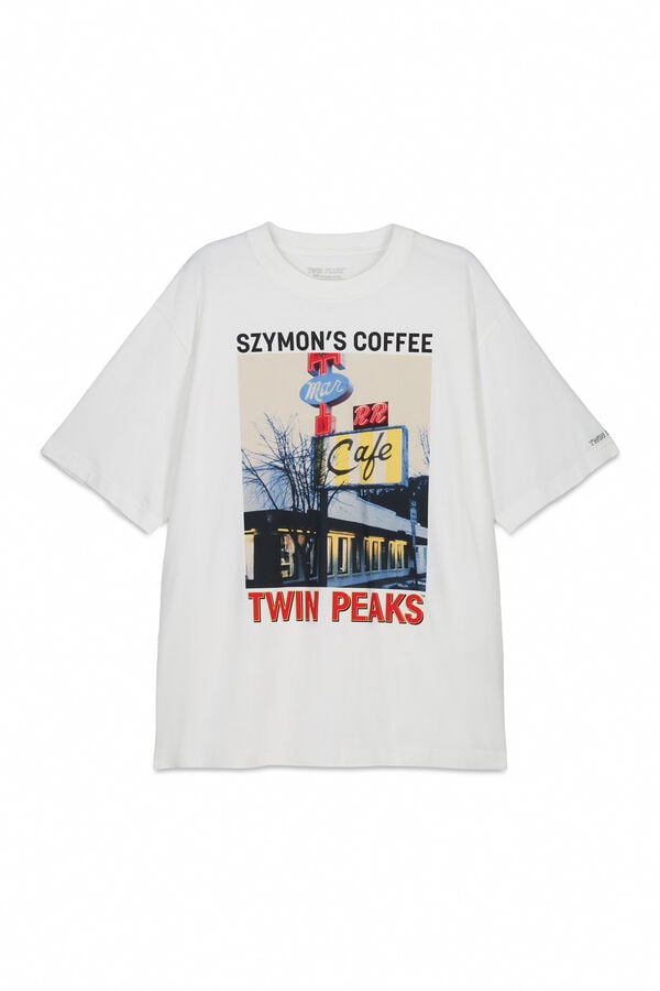 Springfield Camiseta Twin Peaks marfil