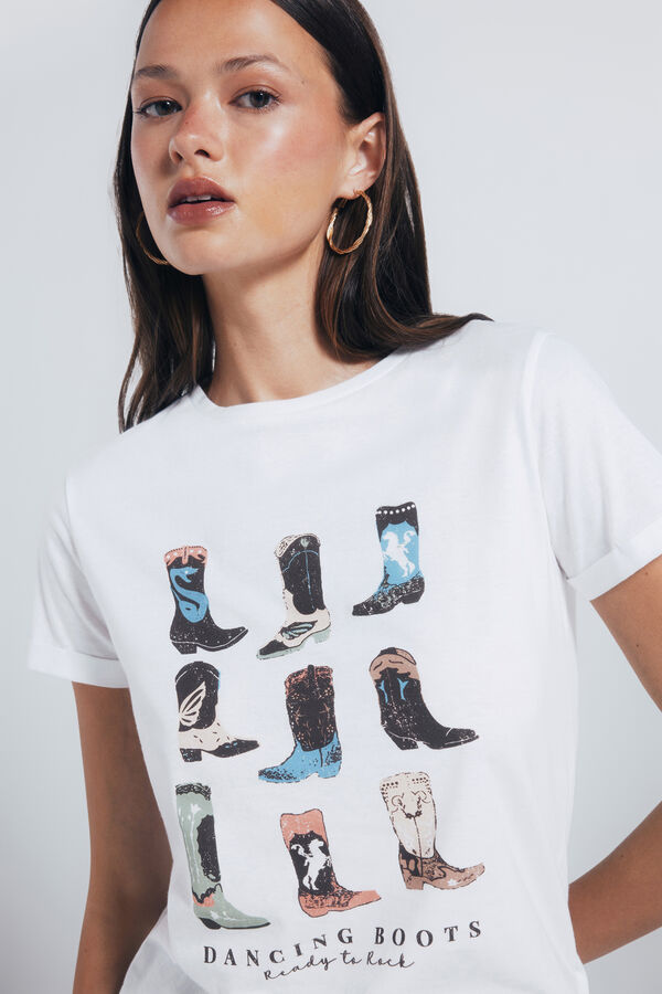 Springfield "Dancing boots" T-shirt nude