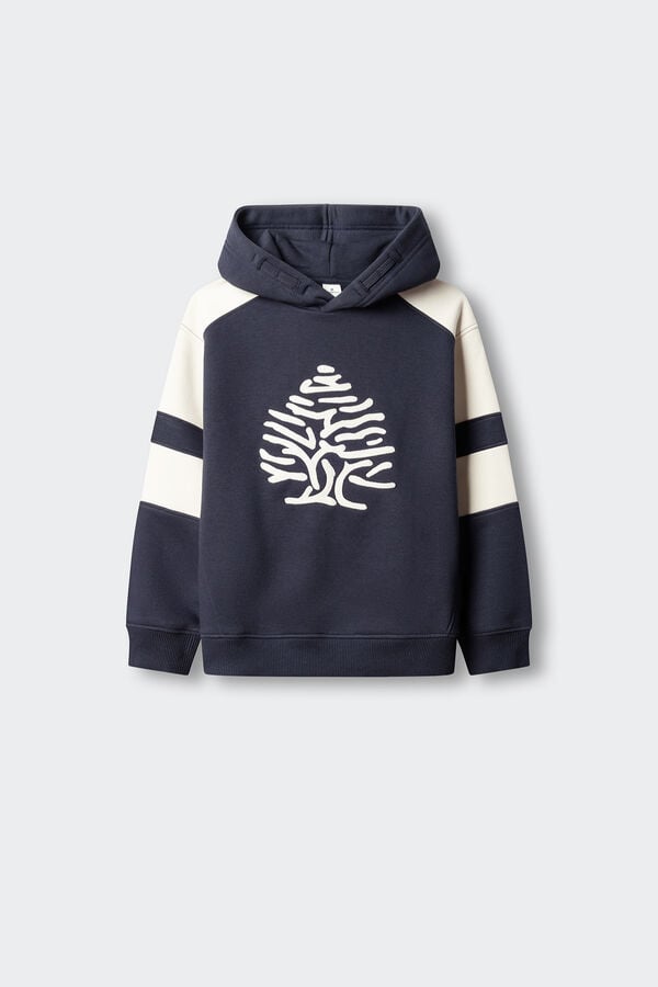 Springfield Kids Kids striped tree sweatshirt blue