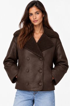 Pieces Chaqueta biker forro borreguito